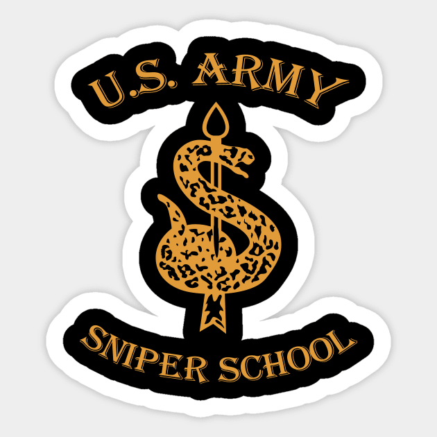 US Army Sniper School Sticker by VEKTORKITA